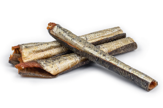 Zalmhuid met vlees gedroogd - gezaagd